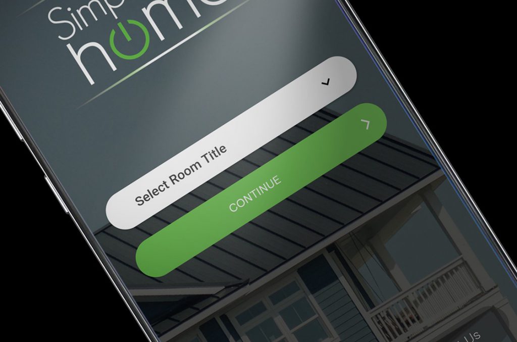 simplify my home app showing on mobile screen